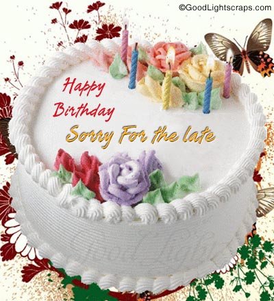 Orkut Myspace Happy Belated Birthday scraps, wish and comments