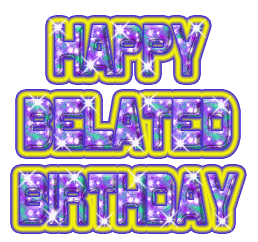 Orkut Myspace Happy Belated Birthday scraps, wish and comments