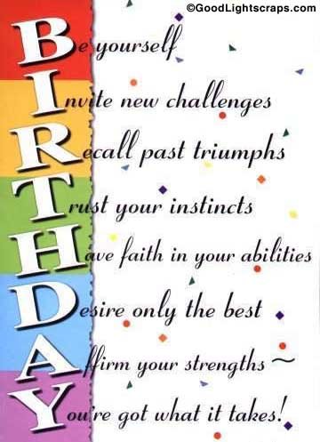 Orkut Myspace Happy Birthday graphics and comments