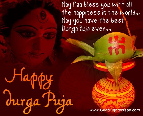 Durga Puja - Happy Dussera - Happy Dasara Orkut Glitter Greetings