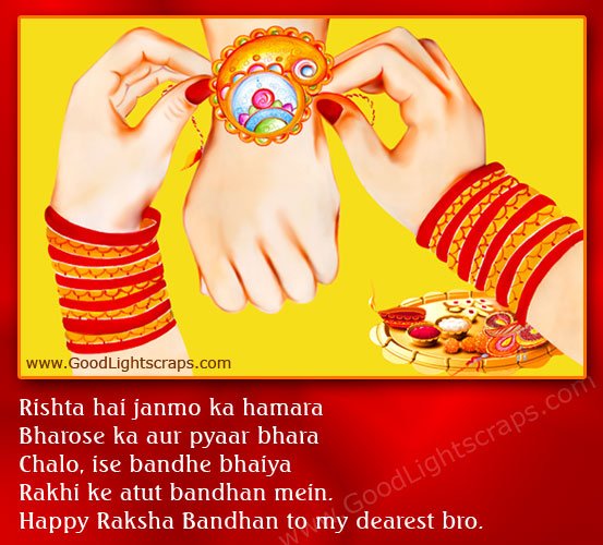 Rakhi greetings wishes and comments for Orkut Myspace