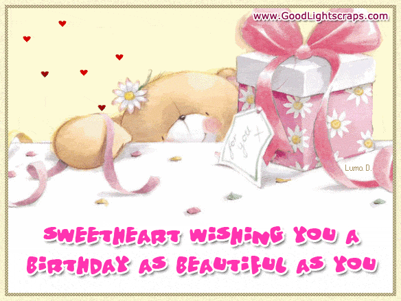 Romantic Birthday Scraps, Greetings & Ecards