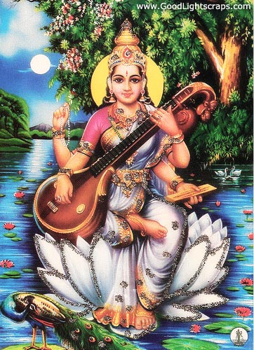 Goddess Saraswati pics, photo scraps and graphics