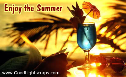 Enjoy the summer quotes with a summer drink Image