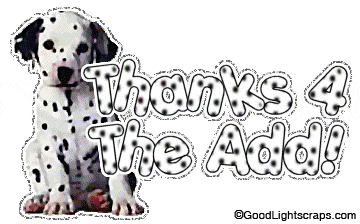 Orkut Myspace Thanks for the add Scraps, Graphics and Comments