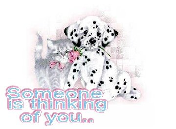 Thinking of You Glitter Graphics, Scraps and Comments