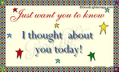 Thinking of You Glitter Graphics, Scraps and Comments