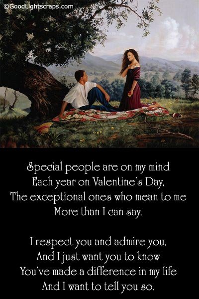 Valentines Day greetings, scraps