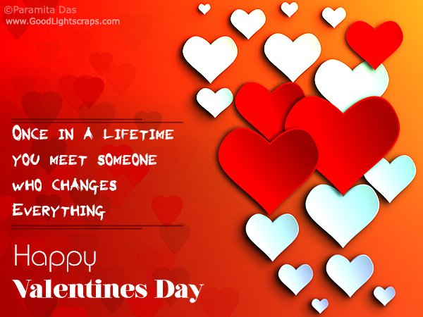 Valentines Day greetings, scraps