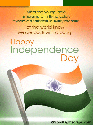 15th Agust Orkut Scraps, Independence Day Animated Wishes, Greetings 4 Orkut