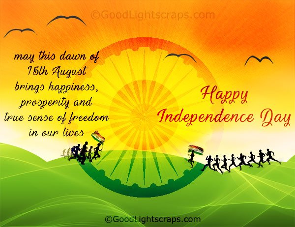 Independence day greetings, images and cards for