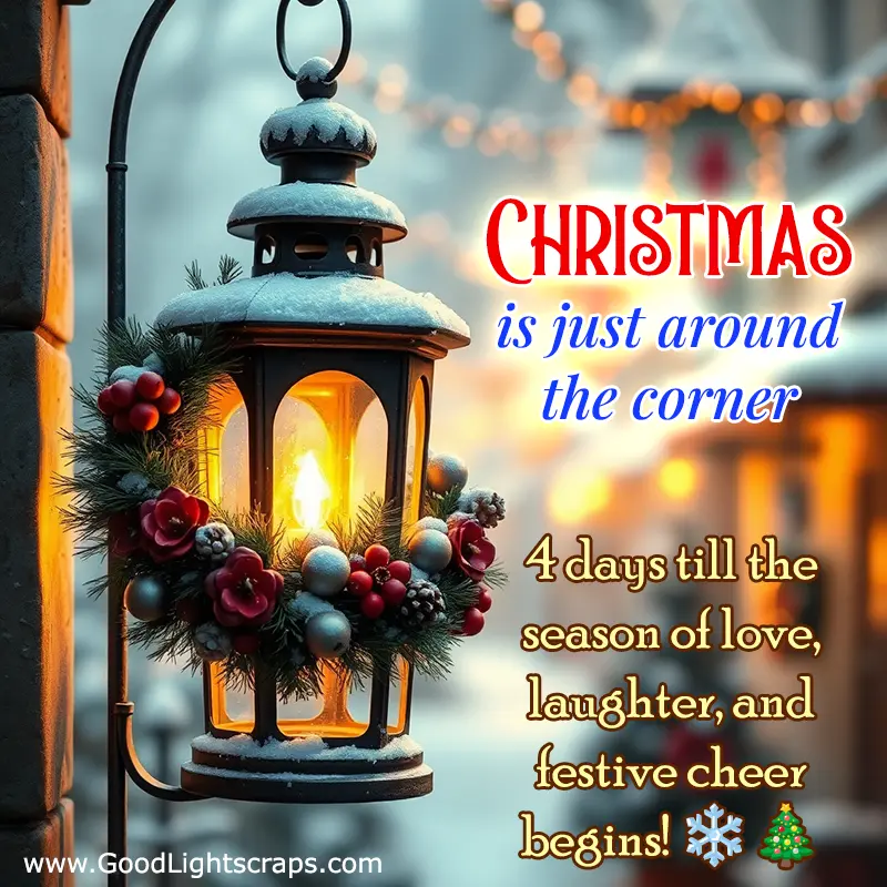 christmas countdown, 4 days till christmas