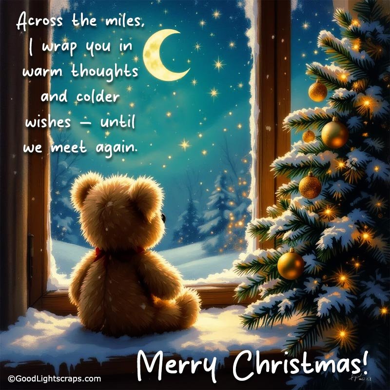 You are in my thoughts, Missing you in Christmas!