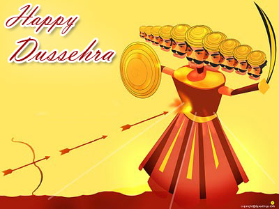 Dussehra Ecards, Dasara Greetings and Images with Quotes