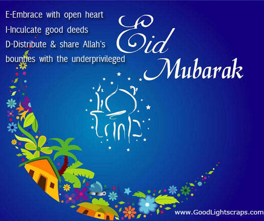 Eid Mubarak wishes, scraps, images, sayings