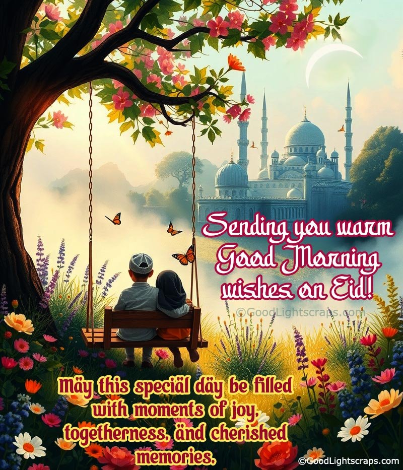 Sending you warm Good Morning wishes on Eid!