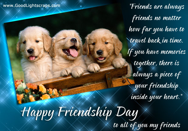 Friendship day e-cards, images & greetings