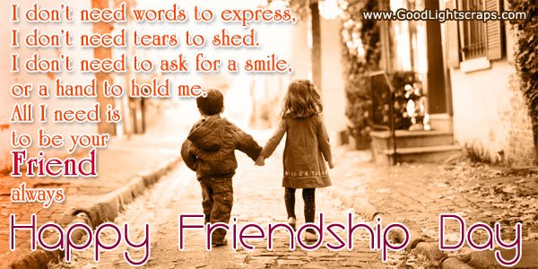 Friendship day cards, images & greetings for Orkut, Myspace, Facebook