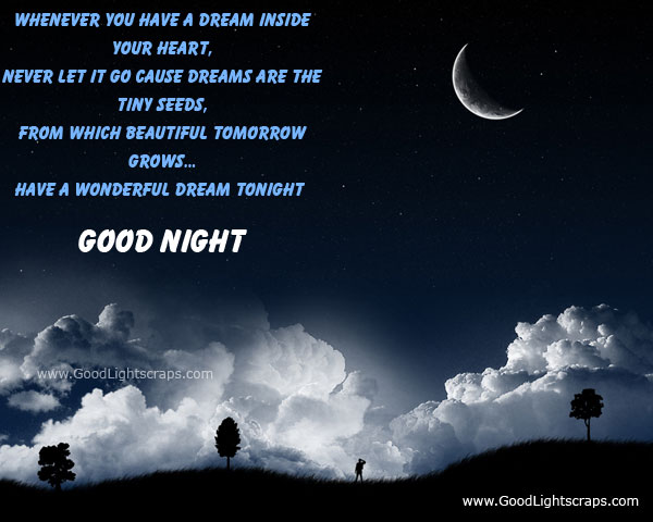 Good Night Scraps, Good Night Wishes, Comments for Orkut, Myspace