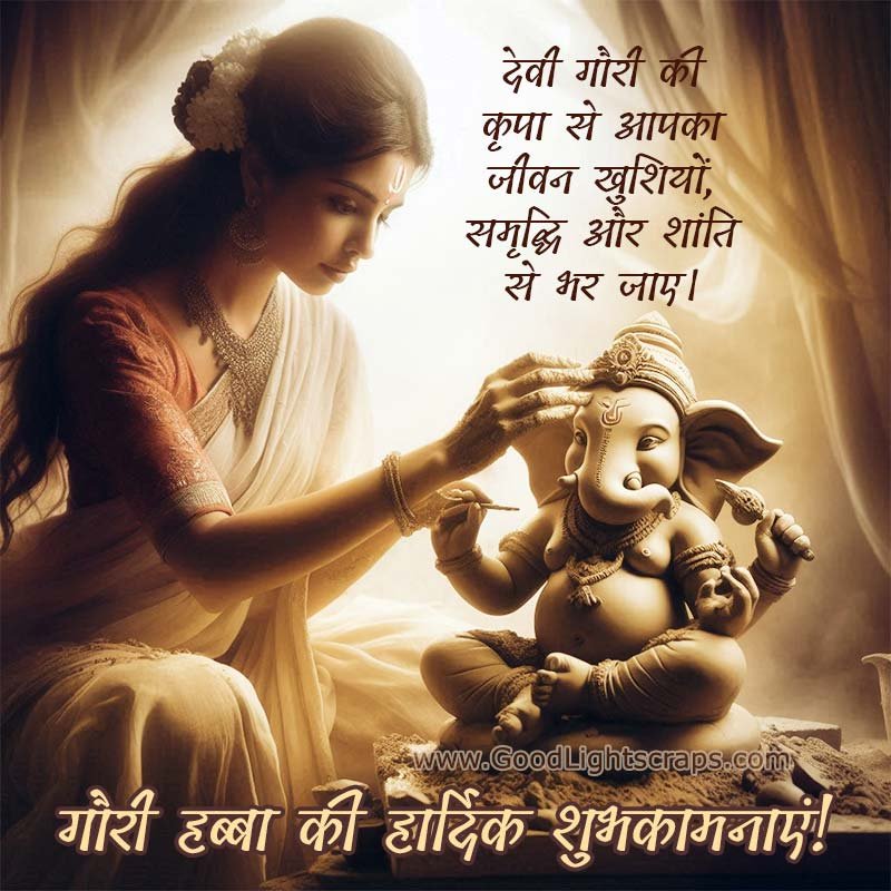 Gowri Ganesha wishes and greetings