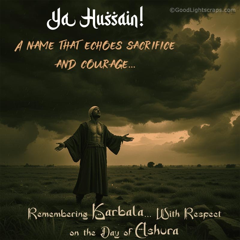  'Ya Hussain!' A name that echoes sacrifice and courage...Remembering Karbala... With Respect on the Day of Ashura