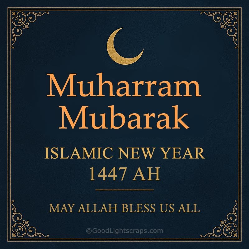 Muharram Mubarak! ISLAMIC NEW YEAR 1447 AH. May Allah Bless Us All.