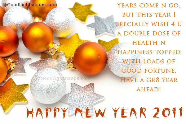 new year greetings, glitter graphics and comments for Orkut, Myspace, friendster