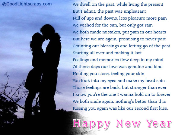Romantic new year scraps, images, cards, graphics for Orkut, Myspace, Facebook
