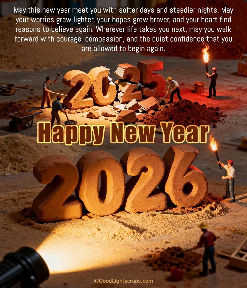 unique and aesthetic happy new year image with a greeting message