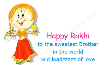 Rakhi orkut scraps, greetings, cards & comments for Myspace, Facebook