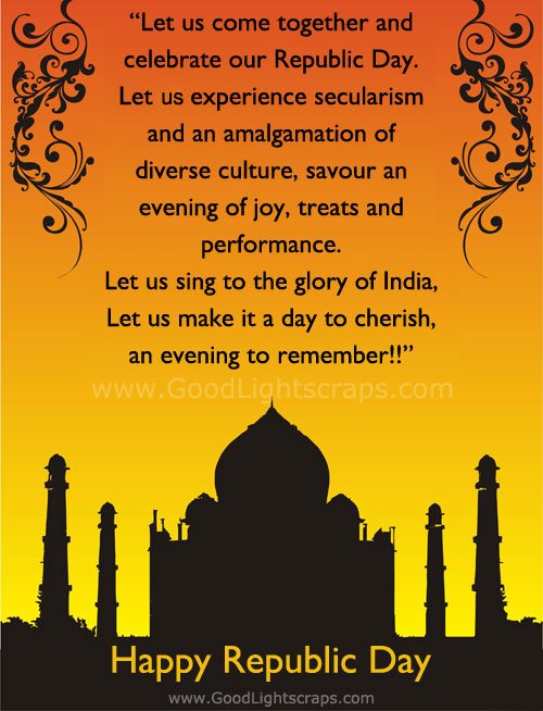 26th January scraps, Republic Day greetings, wishes for orkut