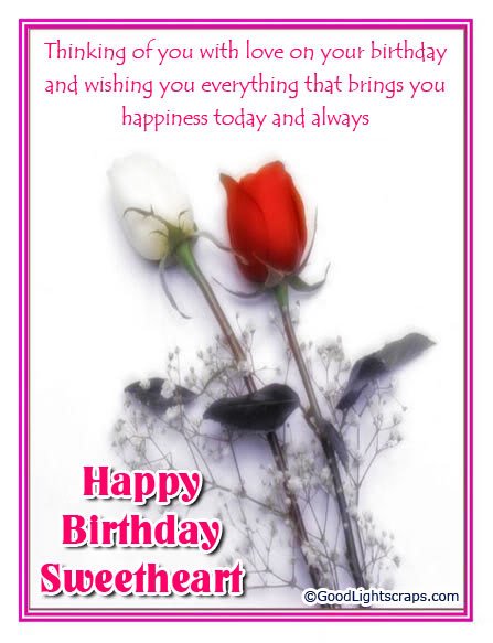 Romantic Birthday Scraps, Greetings & Ecards