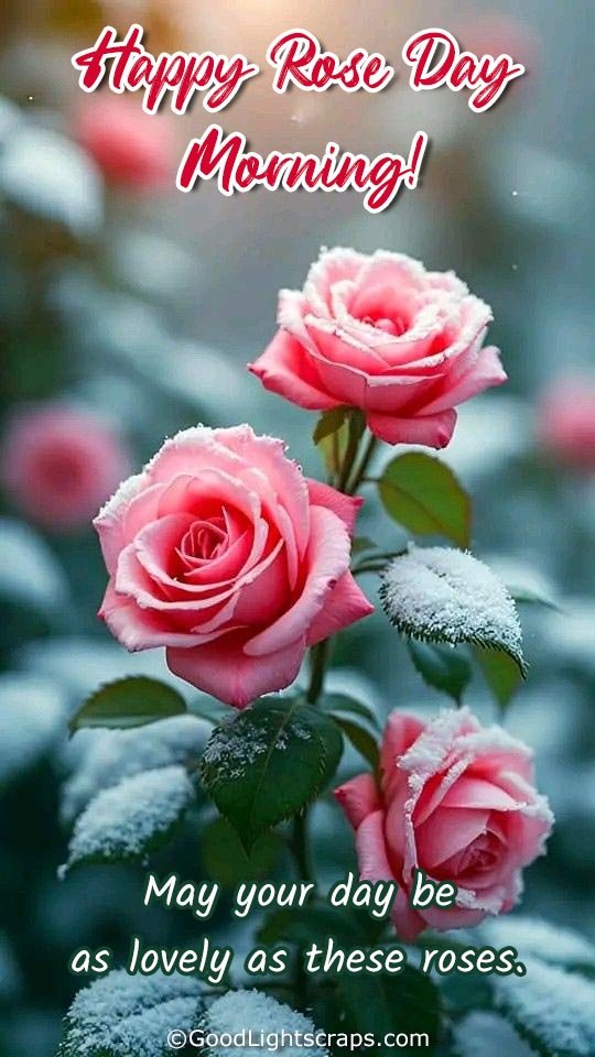 Happy Rose Day Morning! May your day be as lovely as these roses.